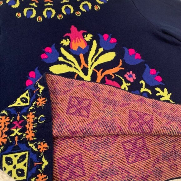 Anthropologie onogram loral ntarsia weater - Picture 11 of 16